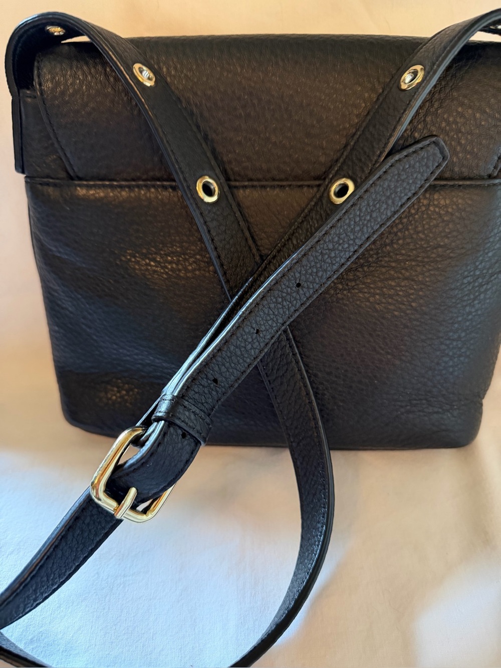 Talbots all Leather purse is in unused excellent condition. Black